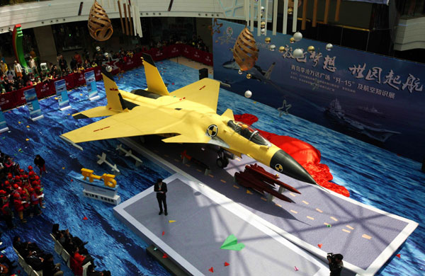 J-15 jet model stirs excitement