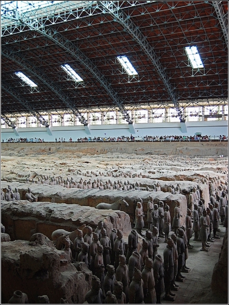 Terracotta warriors at the Qin Mausoleum