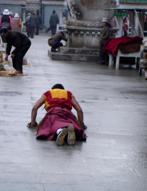 The Worship Road--Tibetan Kowtow