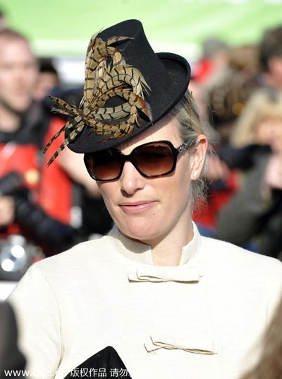 Ladies in beautiful hats at Cheltenham