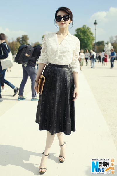 Xu Qing at 2015 S/S Valentino show