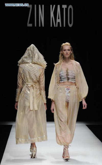 'ZIN KATO' Collection presented at Tokyo Fashion Week