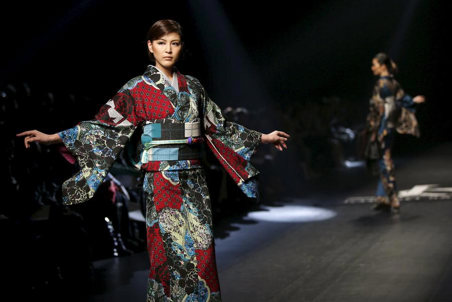 Kimonos presented at Tokyo Fashion Week