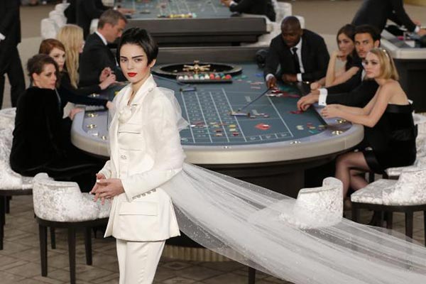 Chanel takes fashionistas to the casino at Haute Couture show