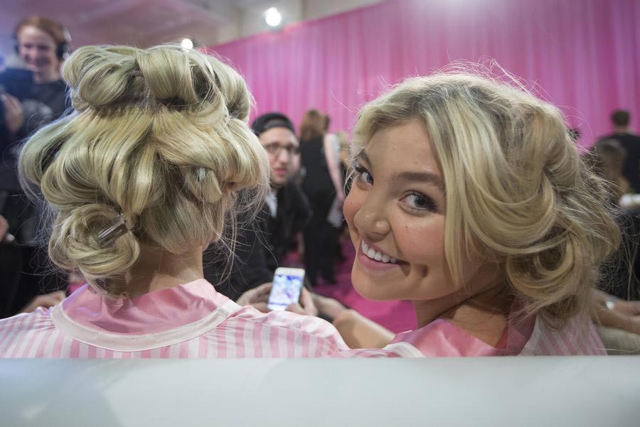 Backstage at Victoria's Secret Fashion Show