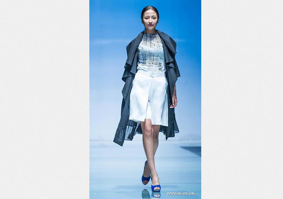 Students' creation staged at fashion show in Beijing