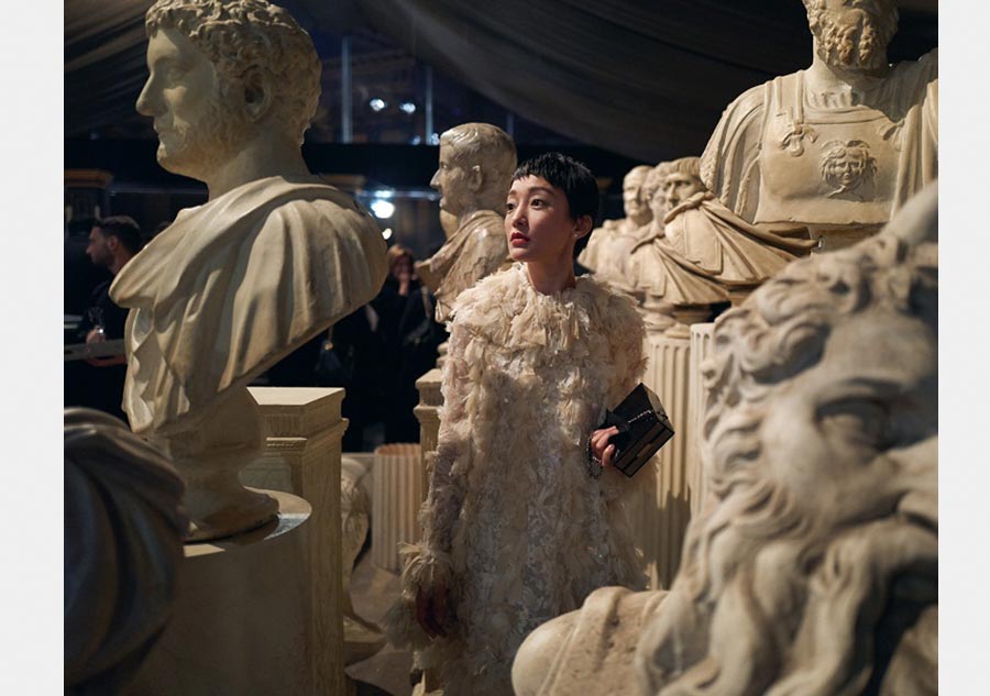Zhou Xun attends fashion activity in Rome