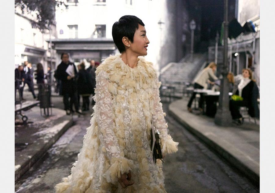 Zhou Xun attends fashion activity in Rome