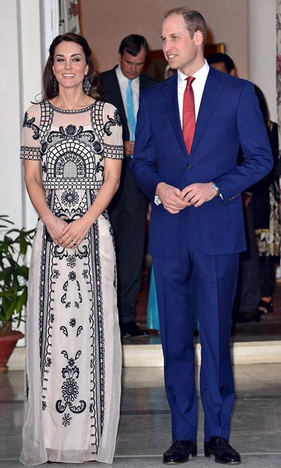 Kate Middleton's Asian-inspired wardrobe in India