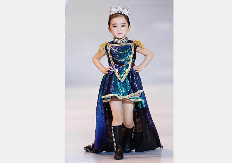 Children take part in 16th China (Qingdao) Int'l Fashion Week