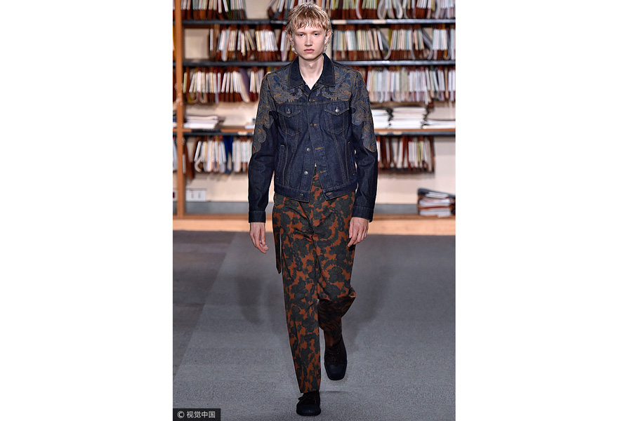 Men show for fashion brand Dries Van Noten in Paris