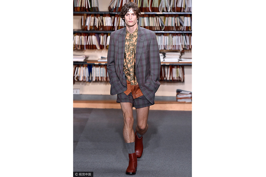 Men show for fashion brand Dries Van Noten in Paris