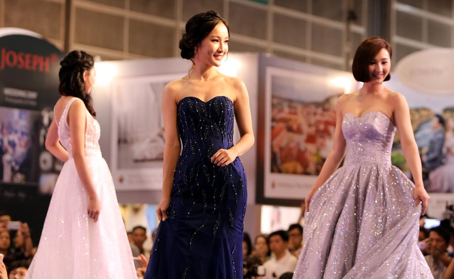 Wedding dresses presented at Hong Kong Wedding Fair