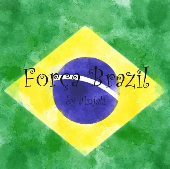 中国大学生才女创作水彩世界杯国旗