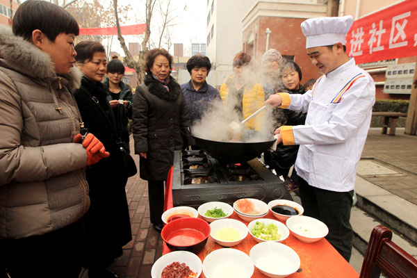 Family feast gives festive feeling