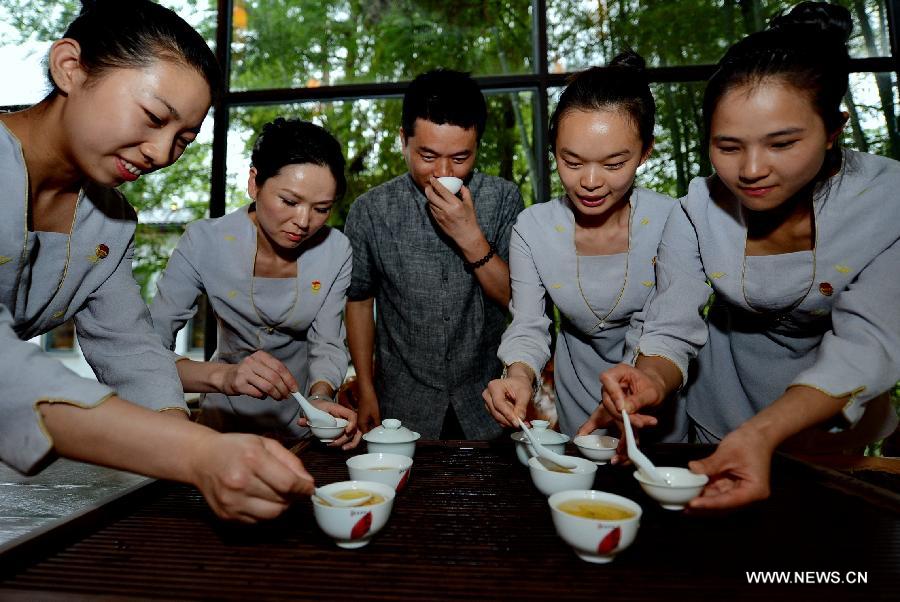 Tea harvest season in Fujian