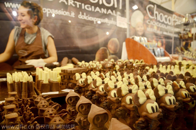 Chocolate fair in Italy