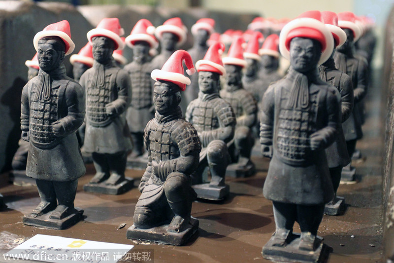 Chocolate Terracotta Warriors ready for Christmas