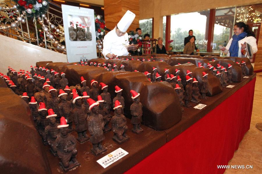 Chocolate Terracotta Warriors ready for Christmas