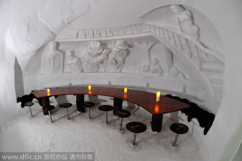 Sleep in a snow hotel