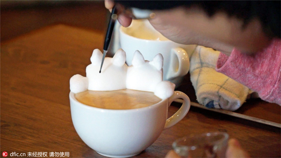 Adorable latte art