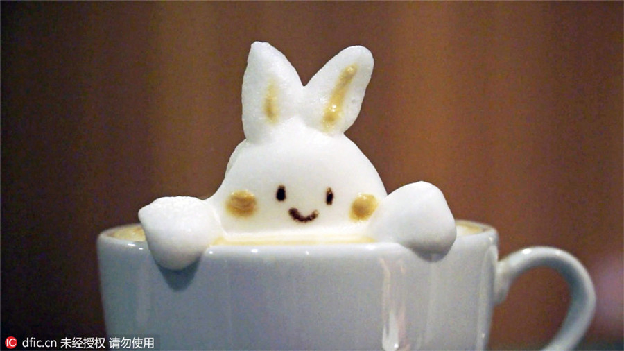 Adorable latte art