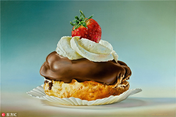 Realistic food paintings to trick your eyes