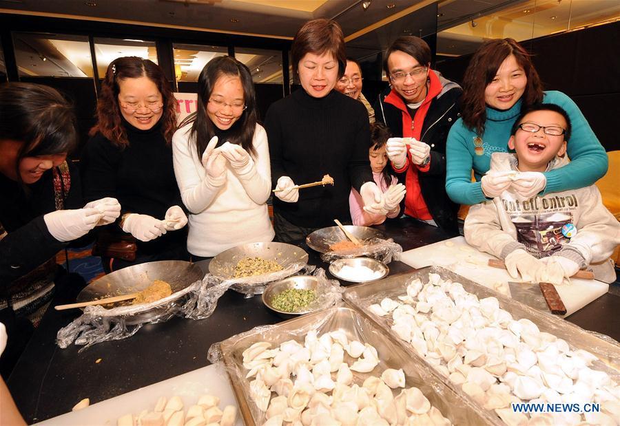 Delicious food enjoyed at Spring Festival