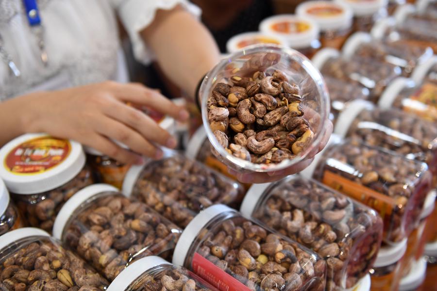 Special snacks displayed during 14th China-ASEAN Expo