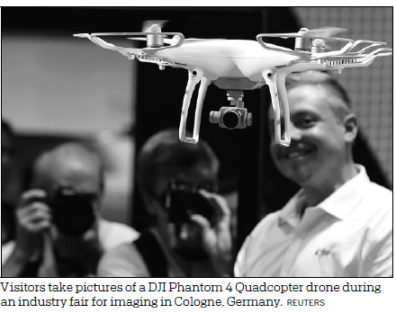 Chinese-made drones helping enterprises, saving lives