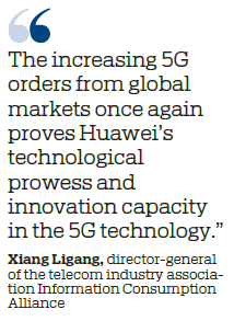 Huawei garners 5G strength with global orders
