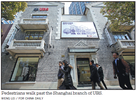 UBS bringing 'the real value of a global investment bank' into China