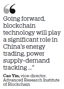 Energy firms betting on blockchain for industry development