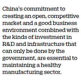 Policy support key to manufacturing sector