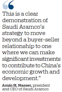 Saudi Aramco places big bets on China