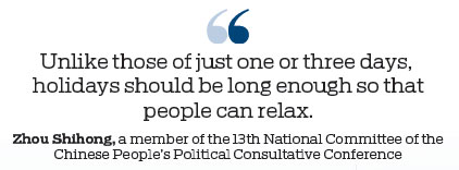 Longer holidays will boost economy