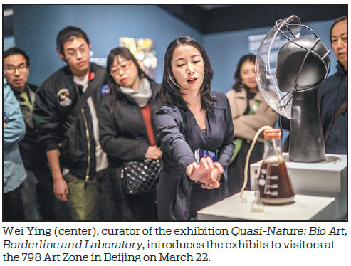'Bio art' show offers a walk on the wild side