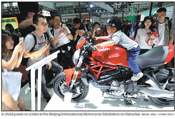 Chinese bikers revving up to ride in style