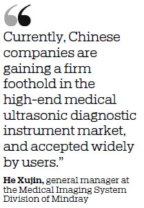 Chinese companies increasing share in medical ultrasonic equipment market
