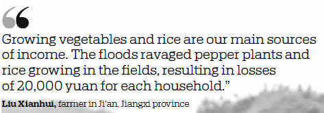 STRICKEN VILLAGERS TELL OF FLOODING ORDEALS