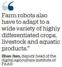 Farming robot makes its debut in Fujian