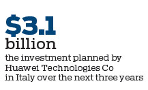 Huawei unveils major Italy investment