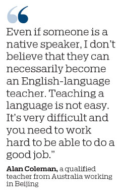 ACTION TAKEN OVER ILLEGALLY HIRED ENGLISH TEACHERS