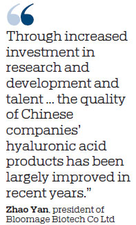 Hyaluronic acid producers benefit from beauty boom