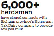 Yak milk transforms fortunes of herdsmen in Sichuan province
