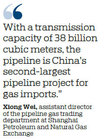 China-Russia natural gas pipeline to bolster energy security