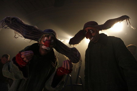 Clowns perform Slava's Snowstorm in Melbourne