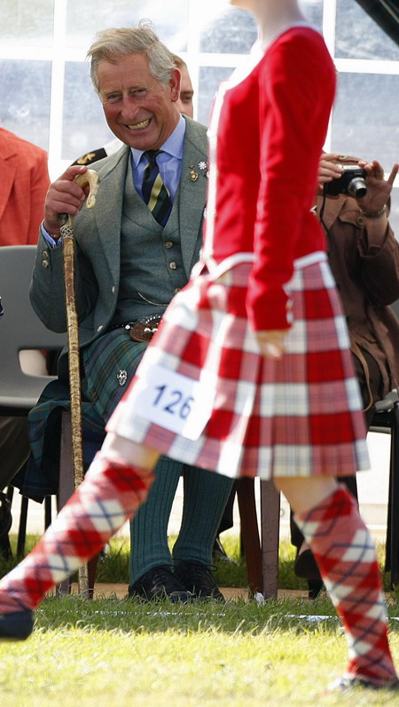 Prince Charles attends the Mey Highland Games in Scotland