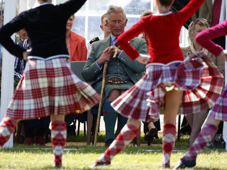 Prince Charles attends the Mey Highland Games in Scotland
