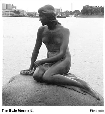 Danes unhappy as mermaid heads to sea